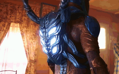 Blue Beetle Ascending Fast GIF