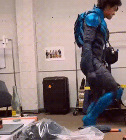 Blue Beetle Character Dancing GIF