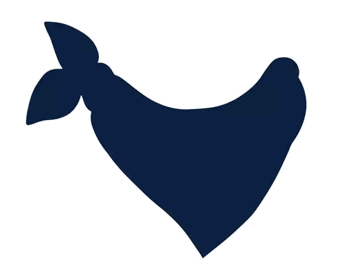 Blue Bird Silhouette With Leaf Tail Sticker
