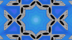 Blue Black And Gray Mix Kaleidoscope GIF