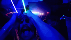 Blue Blaster Laser Eyes GIF
