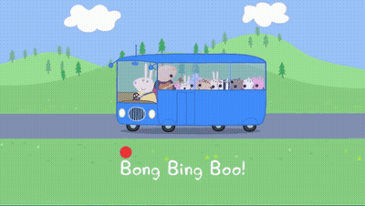 Blue Bus Driving Bing Bong Bingly Bungly Boo