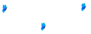 Blue Butterflies Flying Sticker