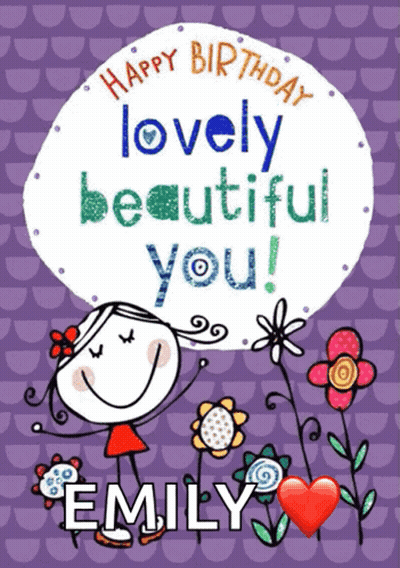 Blue Butterfly Birthday Card For Daughter In Law GIF