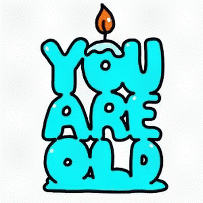 Blue Candle Saying You Are A Star GIF