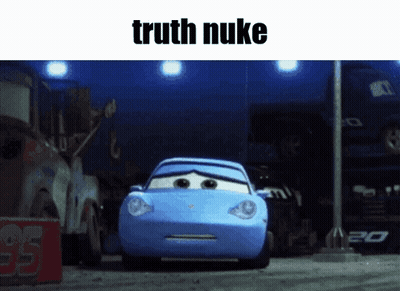 Blue Car Truth Nuke GIF