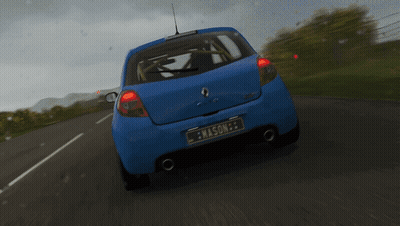 Blue Car With License Plate Saying Mason GIF