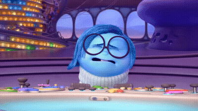 Blue Cartoon Character With Glasses And Sweater GIF