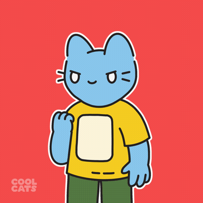 Blue Cat Challenge Accepted GIF