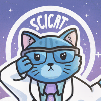 Blue Cat In Glasses And Lab Coat Scicat GIF