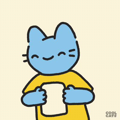 Blue Cat In Yellow Shirt GIF