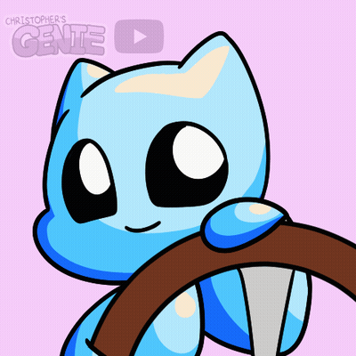 Blue Cat Named Christopher's Genie GIF