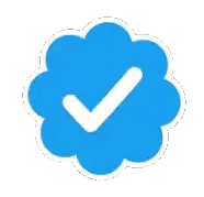 Blue Check Mark In Cloud Sticker