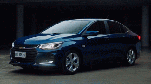 Blue Chevrolet With License Plate DNV 880-20 GIF