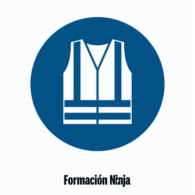 Blue Circle Vest Formacion Ninja GIF