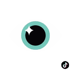 Blue Circle With Black Inner Circle And White Star Sticker