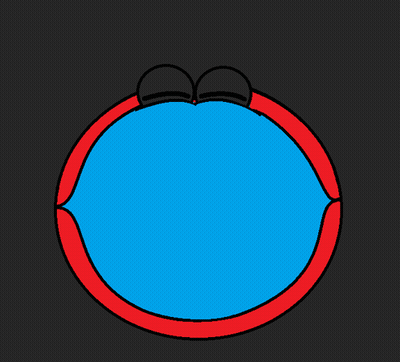 Blue Circle With Ireland Written On It GIF