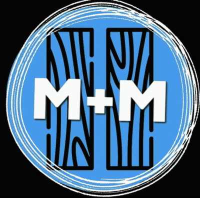 Blue Circle With Letters M And M GIF