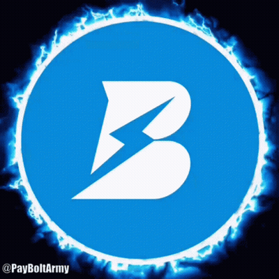 Blue Circle With Lightning Bolt GIF