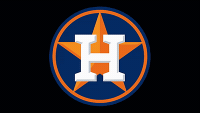 Blue Circle With Orange Star And Letter H GIF