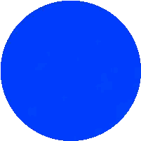 Blue Circle With Pixelated Border Sticker