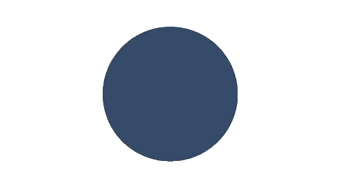 Blue Circle With White Lines Sticker