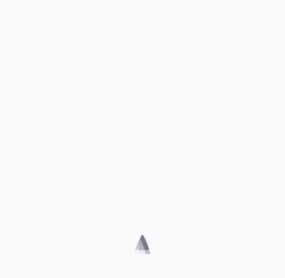 Blue Circle With White Triangle And Circle GIF