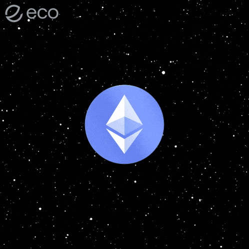 Blue Circle With White Triangle Eco GIF