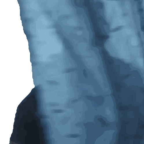 Blue Cloth Blown In Wind Sticker