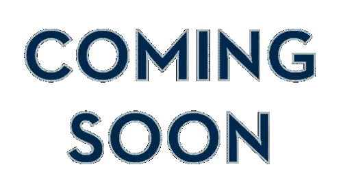 Blue Coming Soon Sign On White Background Sticker