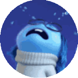 Blue Cry Sticker GIF