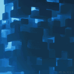 Blue Cubes Tetris GIF