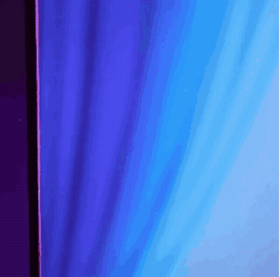 Blue Curtain With Purple Stripe GIF