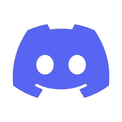 Blue Discord Logo With Smile Sticker
