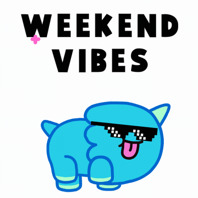 Blue Dog Sunglasses Weekend Vibes GIF