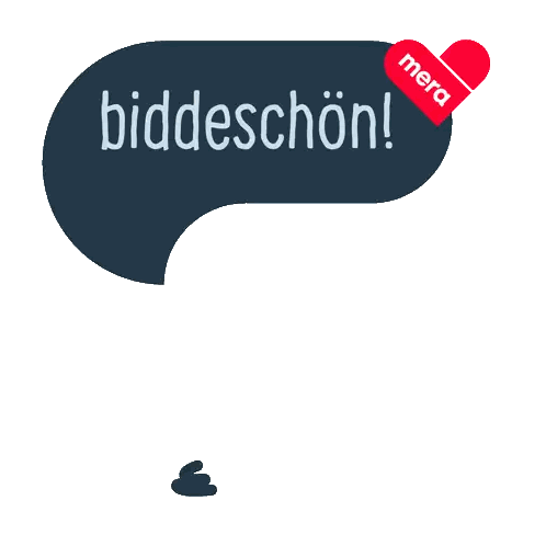 Blue Dog With Speech Bubble Saying Mera Biddeschon Sticker