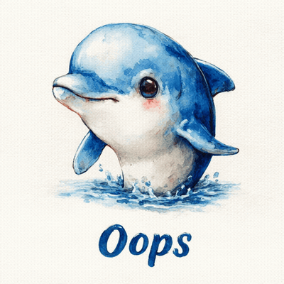 Blue Dolphin Jumping Out Of Water Saying Oops GIF