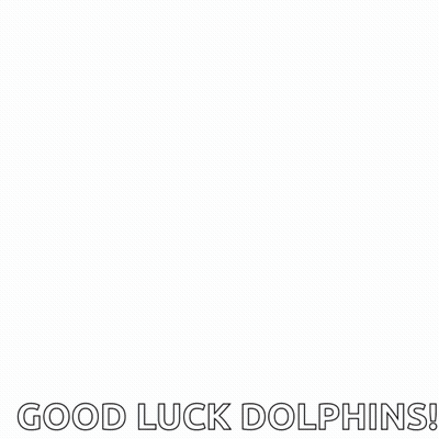 Blue Dolphin Saying Good Luck Dolphins GIF