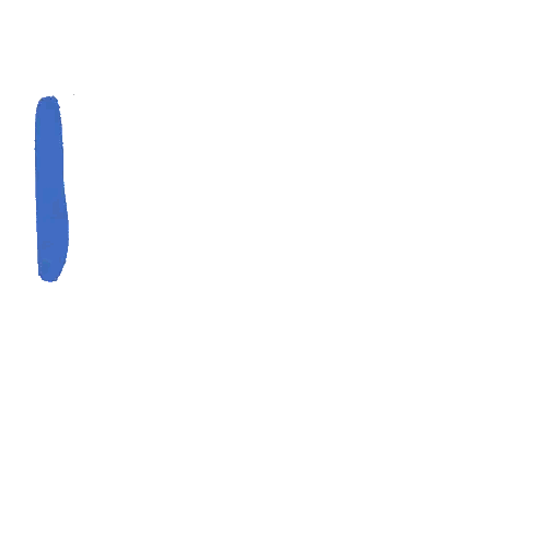 Blue Down Arrow Sticker
