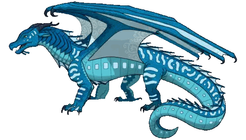 Blue Dragon Cartoon Drawing Sticker