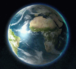 Blue Earth Rotating Animation