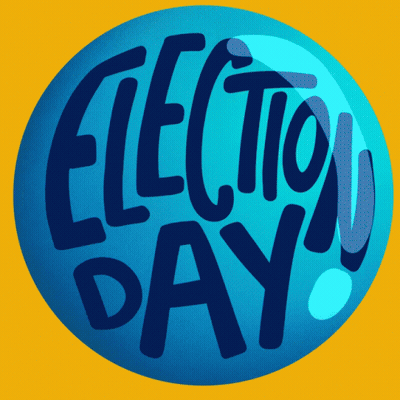 Blue Election Day Sphere GIF