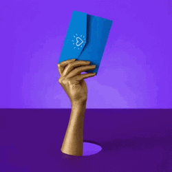 Blue Envelope Heart Invitation GIF