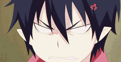 Blue Exorcist Rin Pissed Off Angry GIF