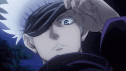 Blue Eyed Anime Character Gojo Satoru GIF
