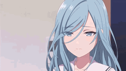 Blue Eyed Depressed Anime GIF