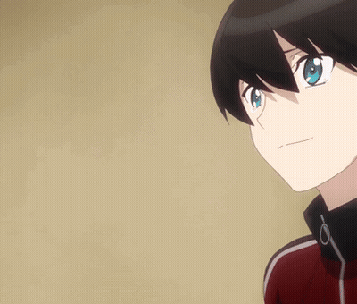 Blue Eyed Person On Dark Background GIF