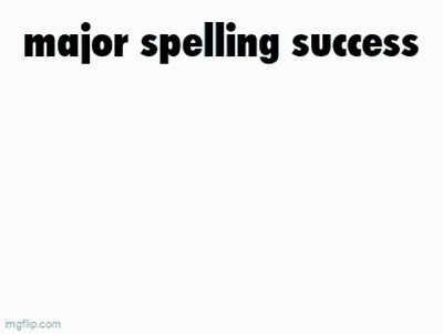Blue Feather Floating With Major Spelling Success GIF
