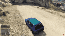 Blue Fiat Car Drifting GIF