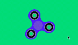 Blue Fidget Spinner GIF